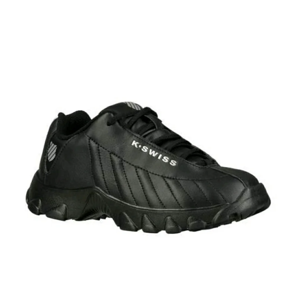 K-Swiss Kids' ST329 Sneaker Varsity Low Color: Black